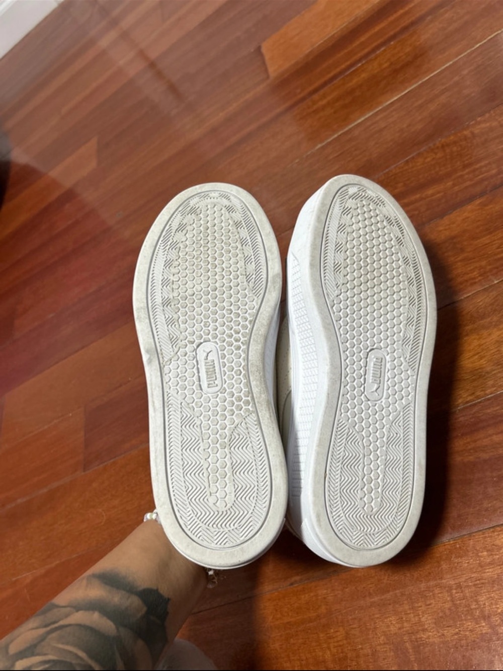 Puma Women’s Cream Classic Lace-Up Sneakers - Picture 4 of 4